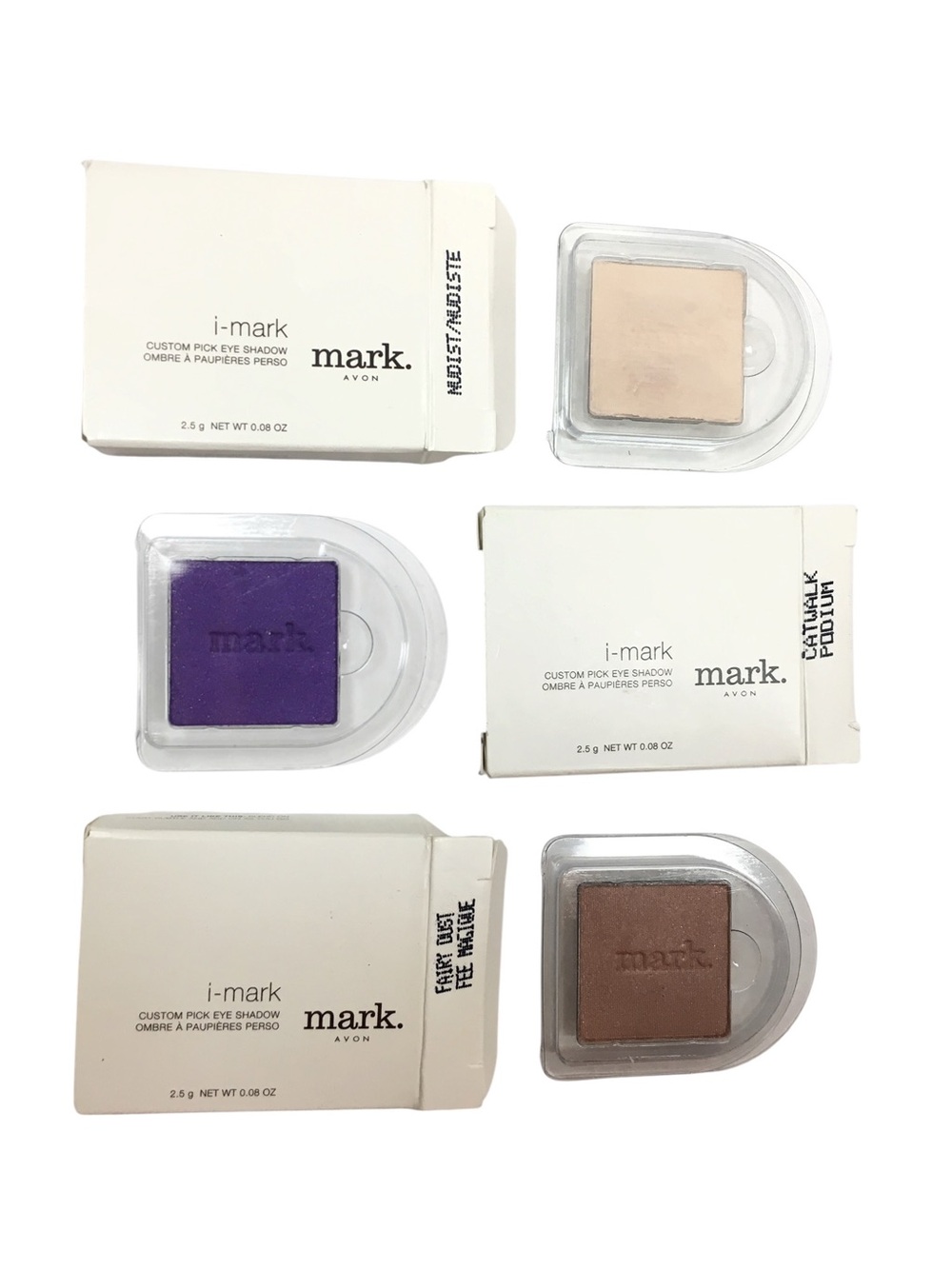 mark. Lot of 3 i-mark Custom Pick Eye Shadow Nudist Catwalk Fairy Dust NEW RARE